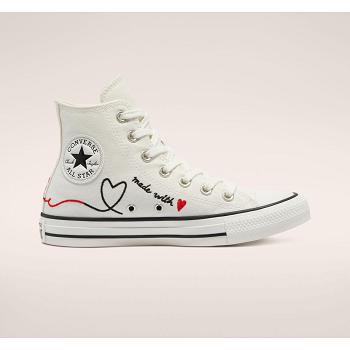 Converse Chuck Taylor All Star Made With Love Biele - Panske Tenisky